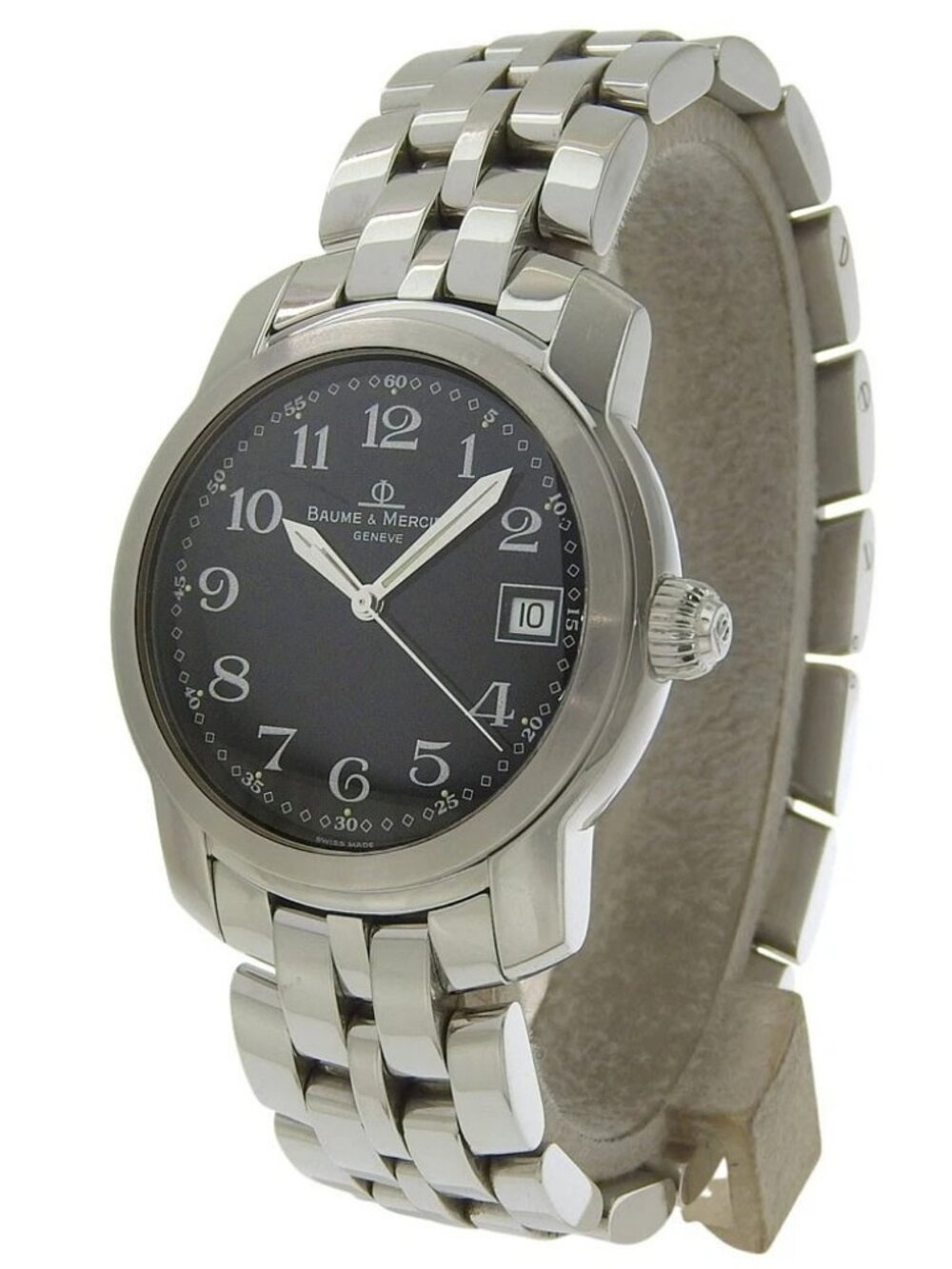 Baume & Mercier Kay Platn Watches MV045214 black blackDial Stainless Steel...